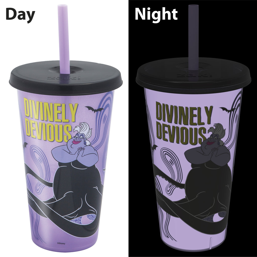 4 pcs 25 oz Glow in the Dark Plastic Tumbler Set T784061
