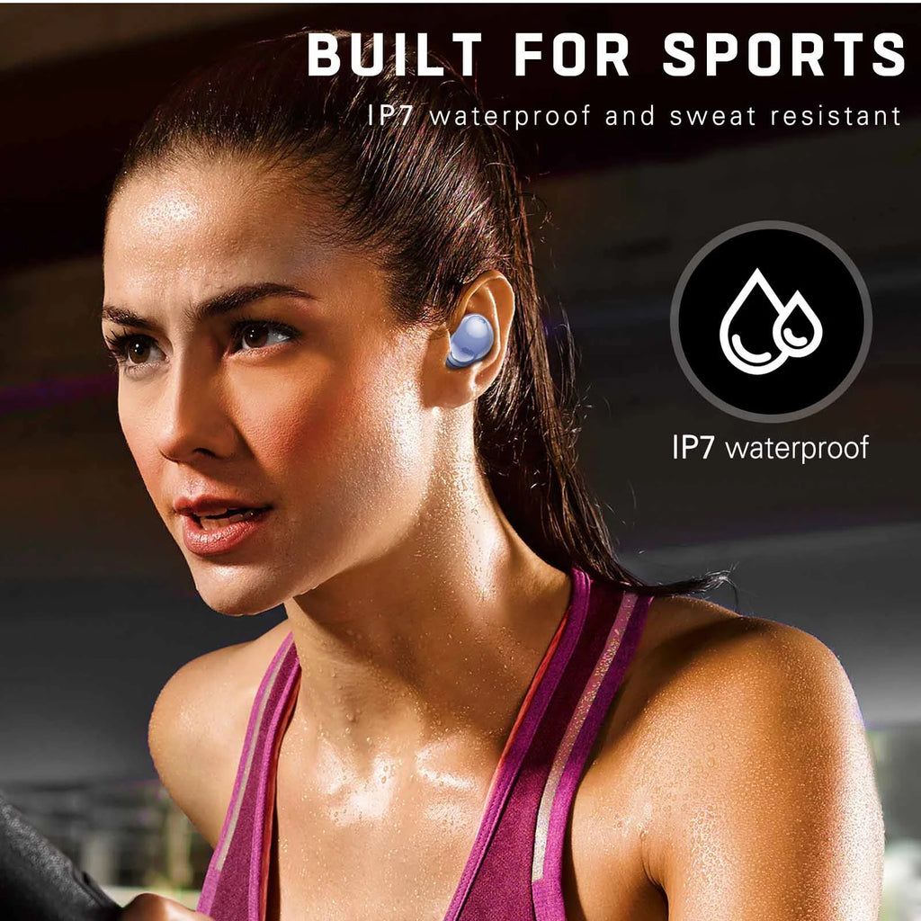 Amethyst Purple True Wireless Bluetooth Earbuds with Charging Case Z745996