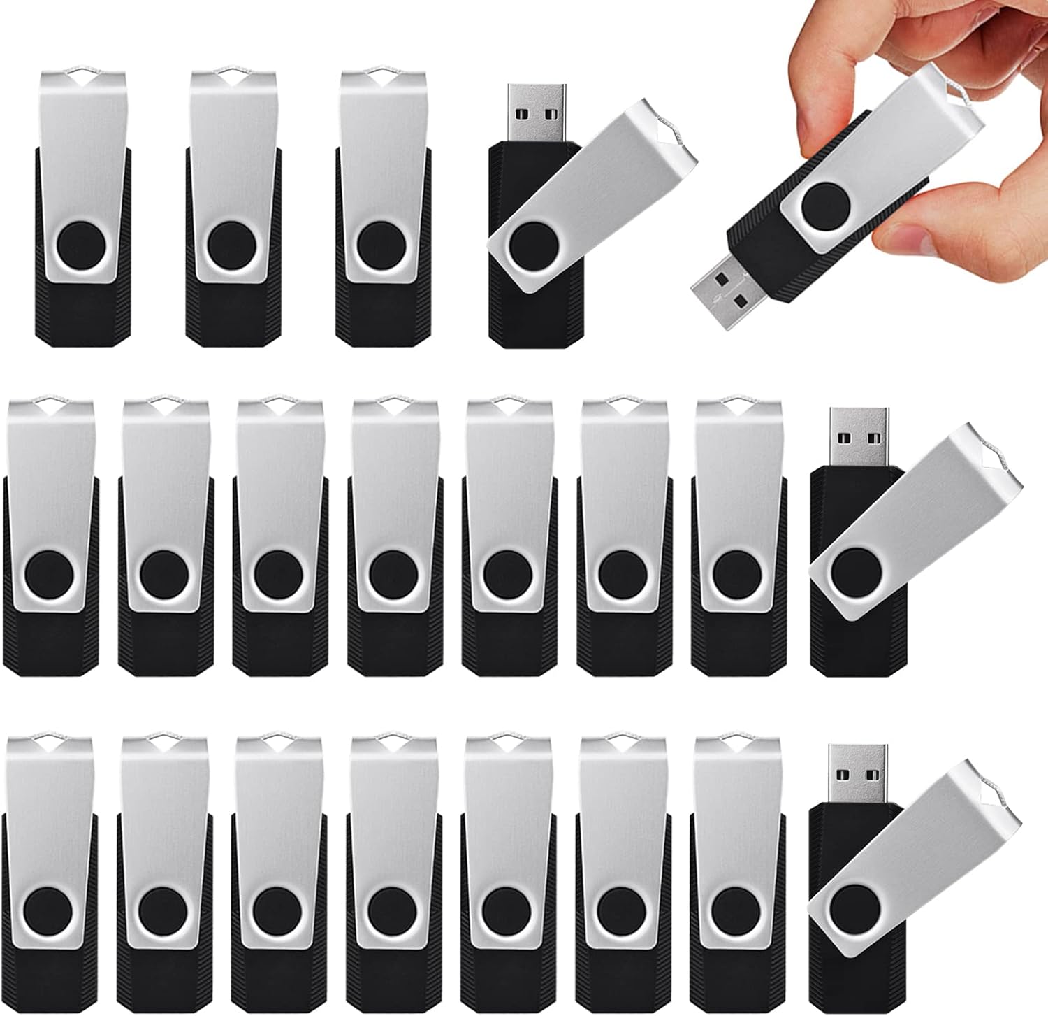 10 Pack 32GB USB 3.0 Flash Drives, Black F986