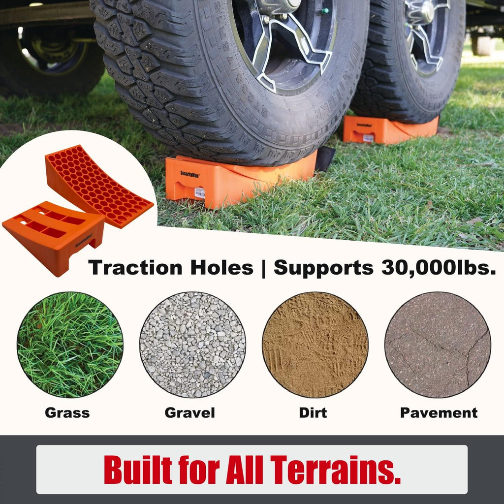 2 Pack Camper Leveler with Non-Slip Mats and Carrying Bag H1174