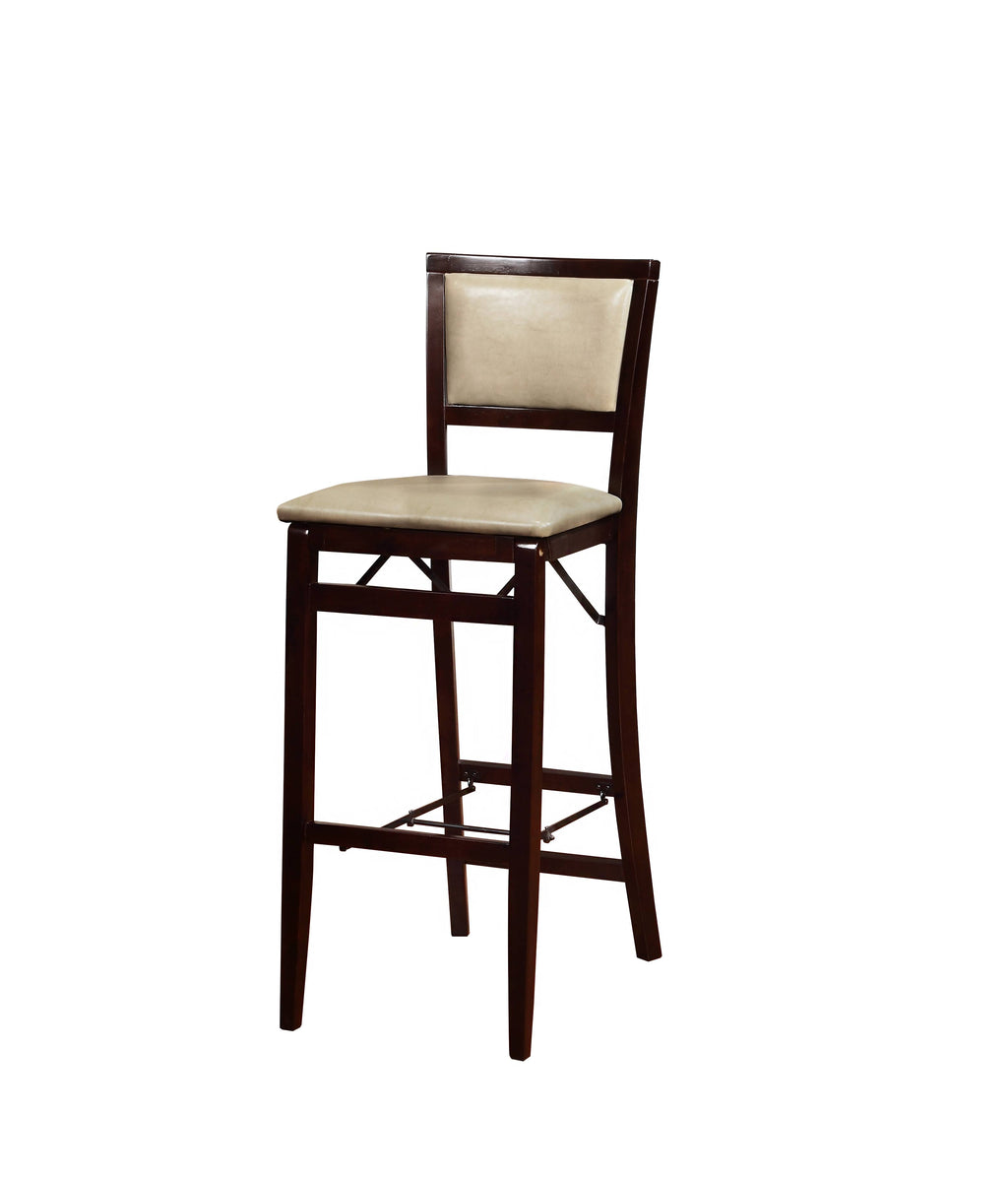 Jute Pad Back Folding Bar Stool O9912