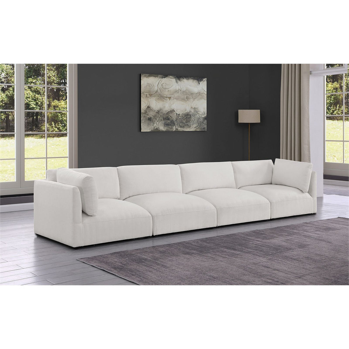 Cream Fabric Modular Sofa Z33745