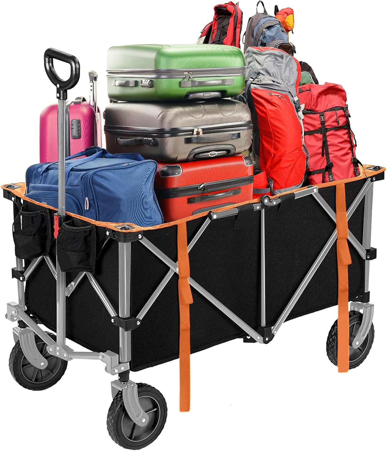 Folding Wagon Utility Cart with Wheels M763145