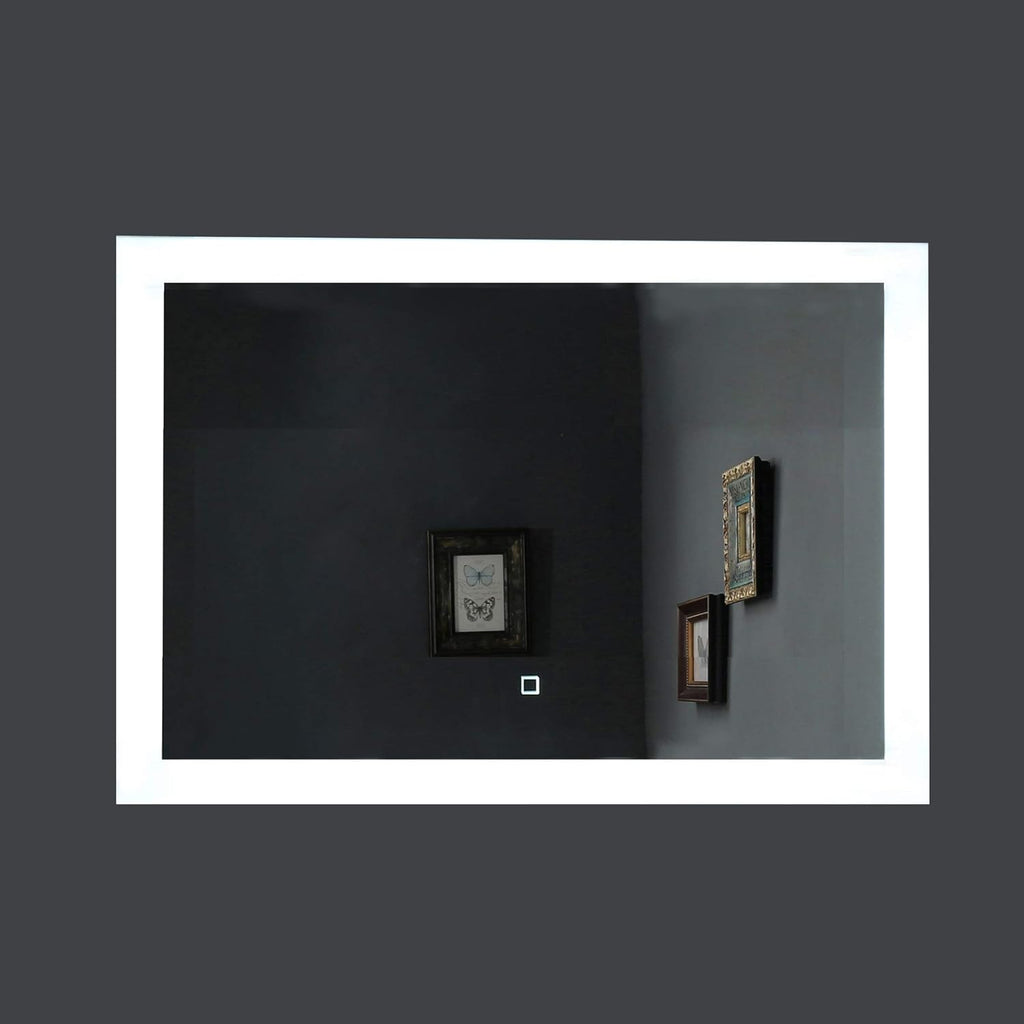 LED Lighted Bathroom Mirror Wall Mounted Vanity Mirror 60 Wx40 H J666