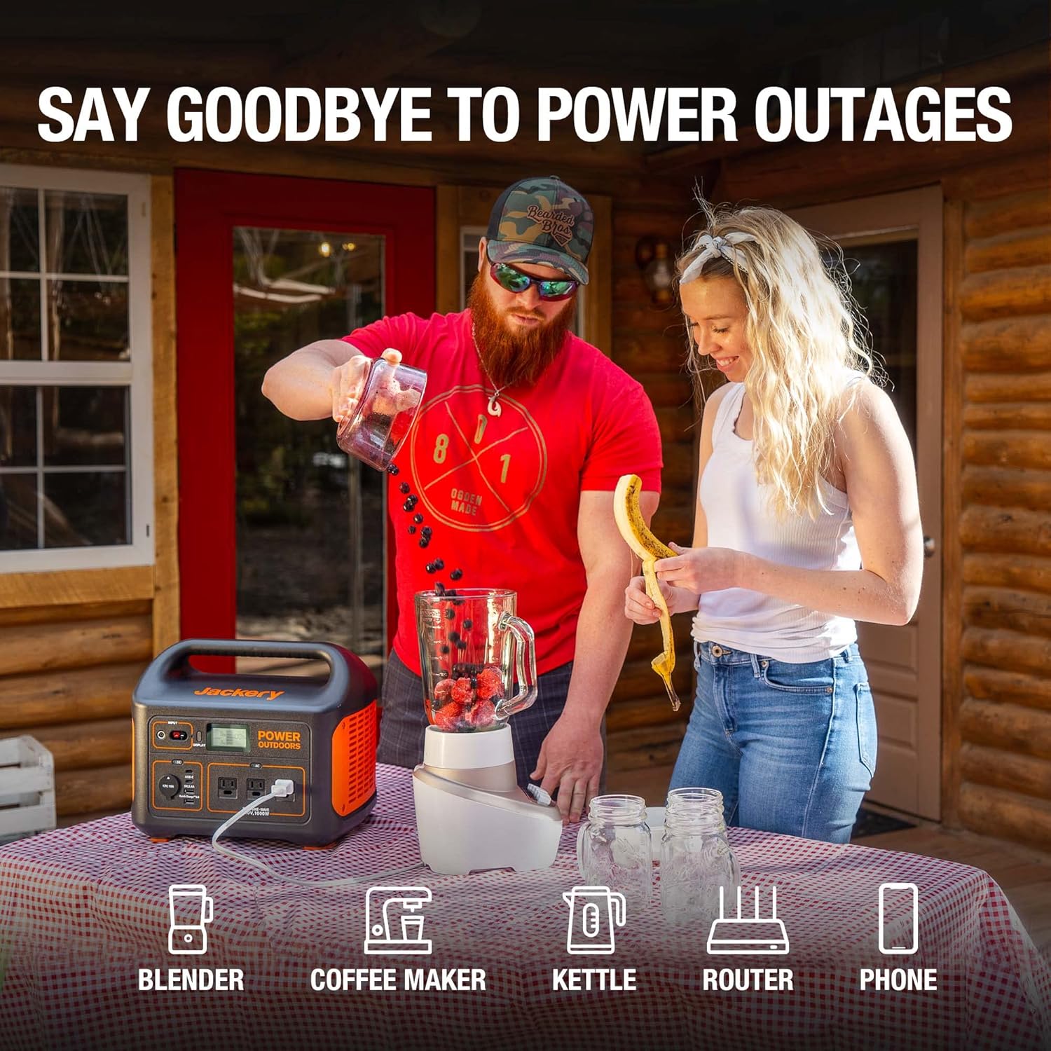 Portable Power Station 1002Wh Solar Generator with 3 AC Outlets P739921
