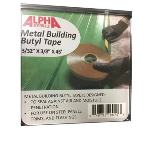 0.12 x 1 in. White Butyl Tape T337