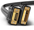DVI I to VGA Cable Dual Link 24+5 Male to VGA Male Adapter Video Cord 5FT Pack of 2 T893415