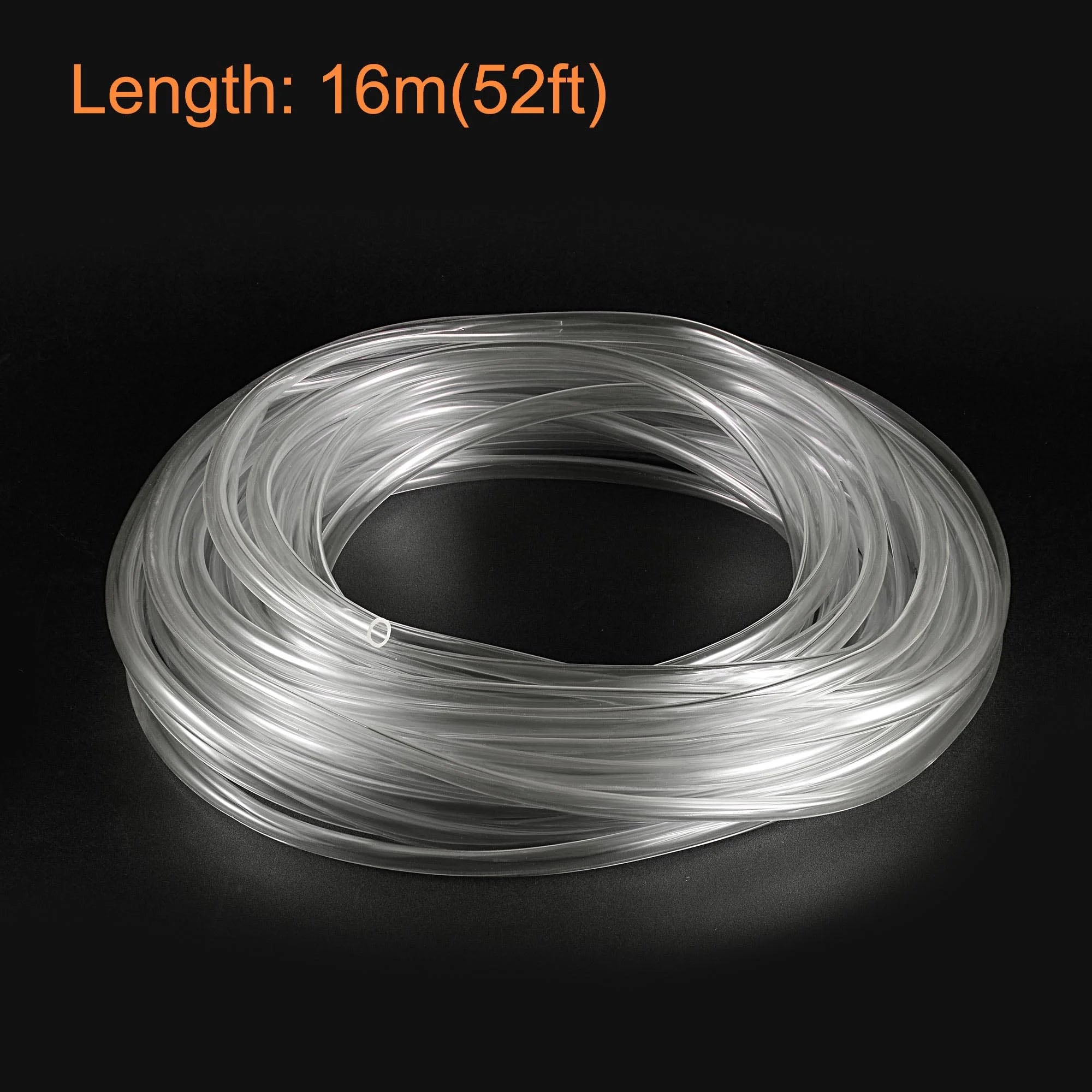 PVC Clear Vinyl Tubing 6mm ID 8mm OD 16m Plastic Pipe Hose K11411