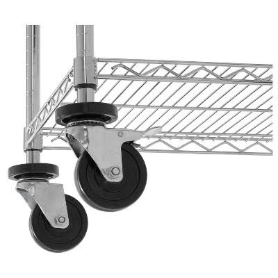 Chrome Wire Shelf Cart E541