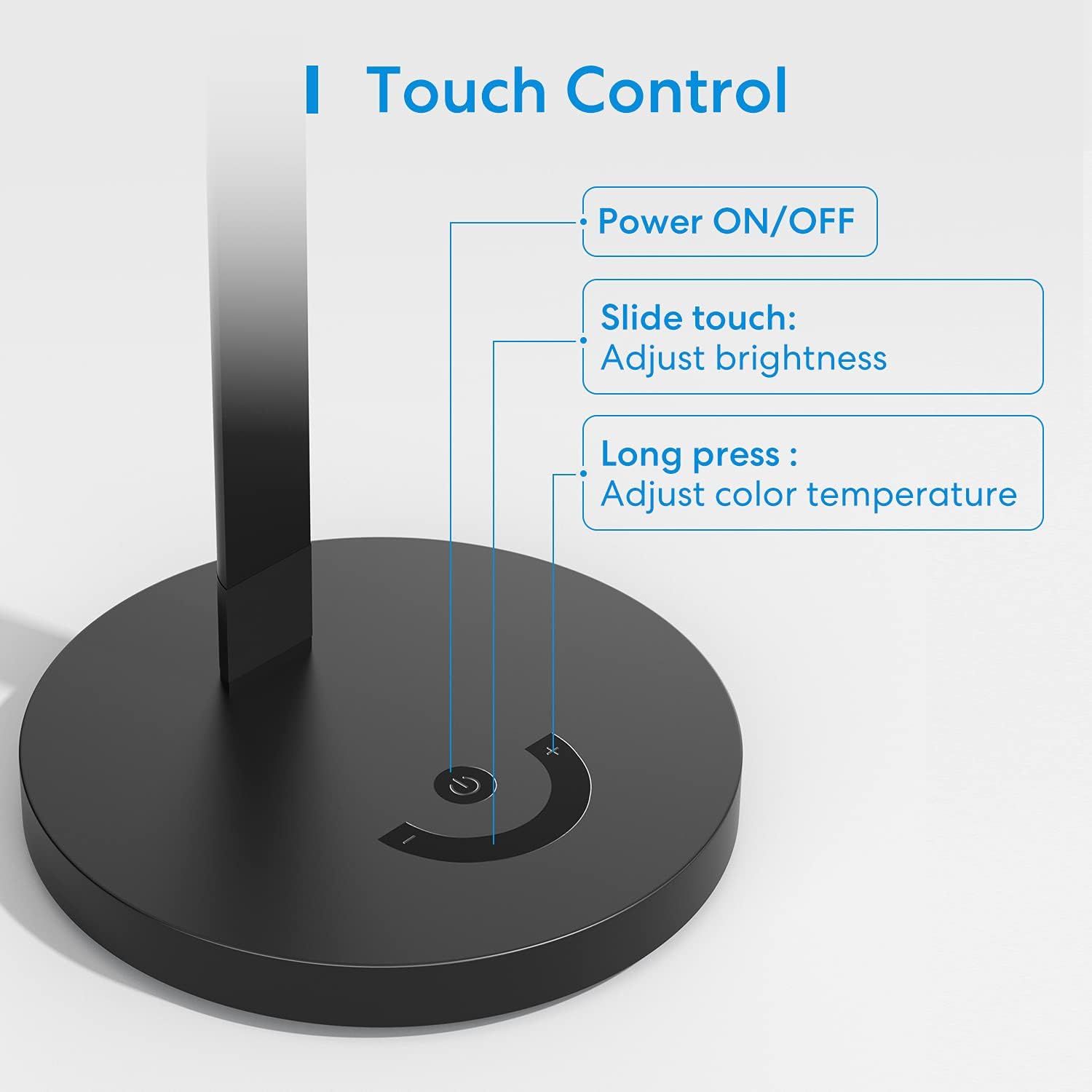 Smart LED Desk Lamp with Tunable White and Remote Control Y863
