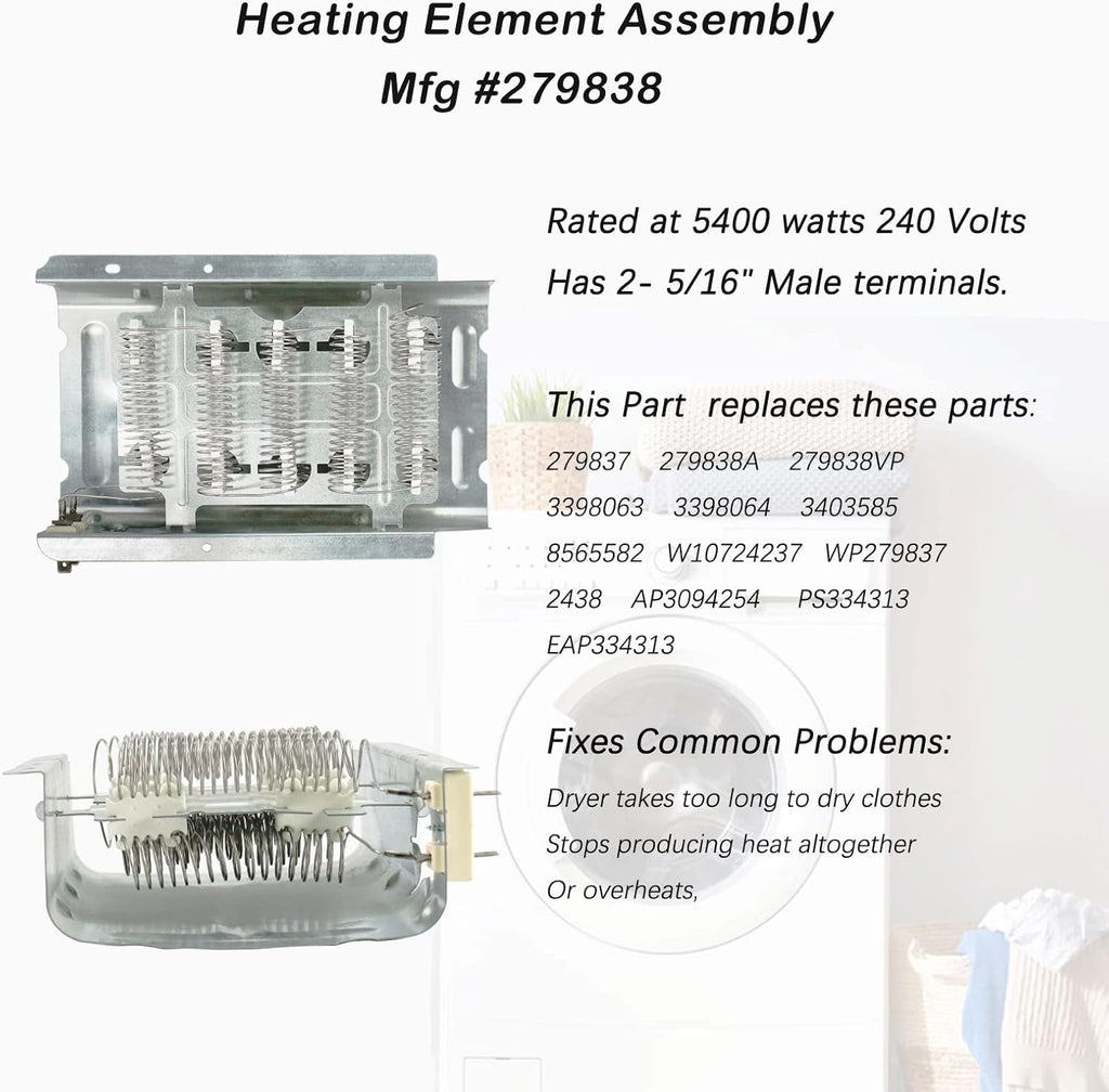 Dryer Heating Element Replacement 4 Pack Q12841