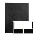 Black Embossed 2-Pocket Folders with Prongs, 25/Box F505