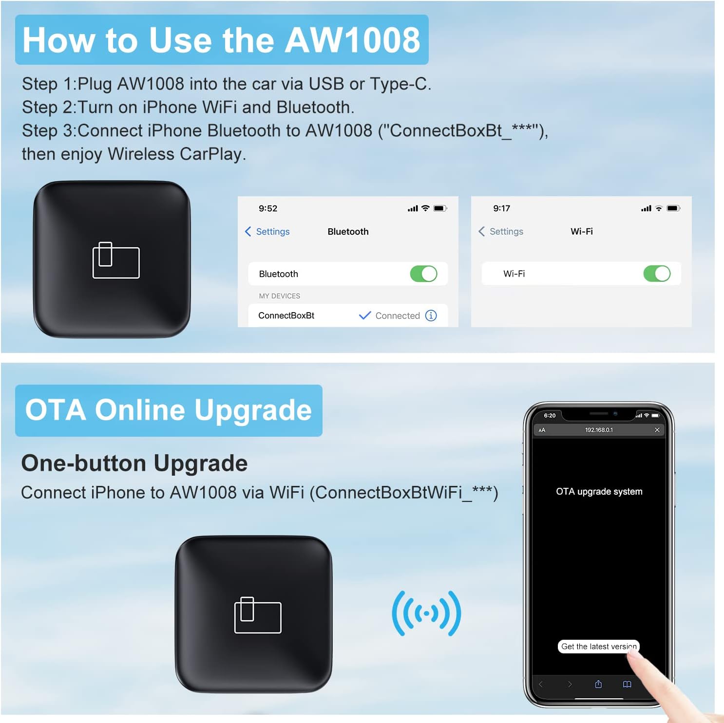 Wireless CarPlay Adapter Pack of 2 G84879