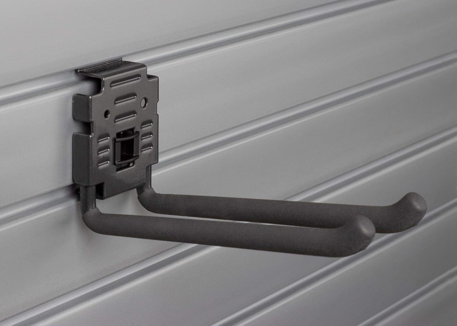 Deluxe Accessory Kit with 46 Locking Bracket Hooks, Shelves, and Baskets for Slatwall Panels V7457