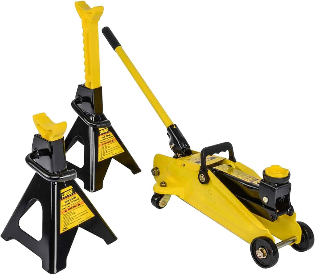 2-Ton Hydraulic Floor Jack and Jack Stands O6298