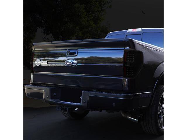 Pair Full LED Black Housing Smoked Lens Tail Lights K4189
