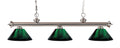 Brushed Nickel 3 Light Billiard Light X681700