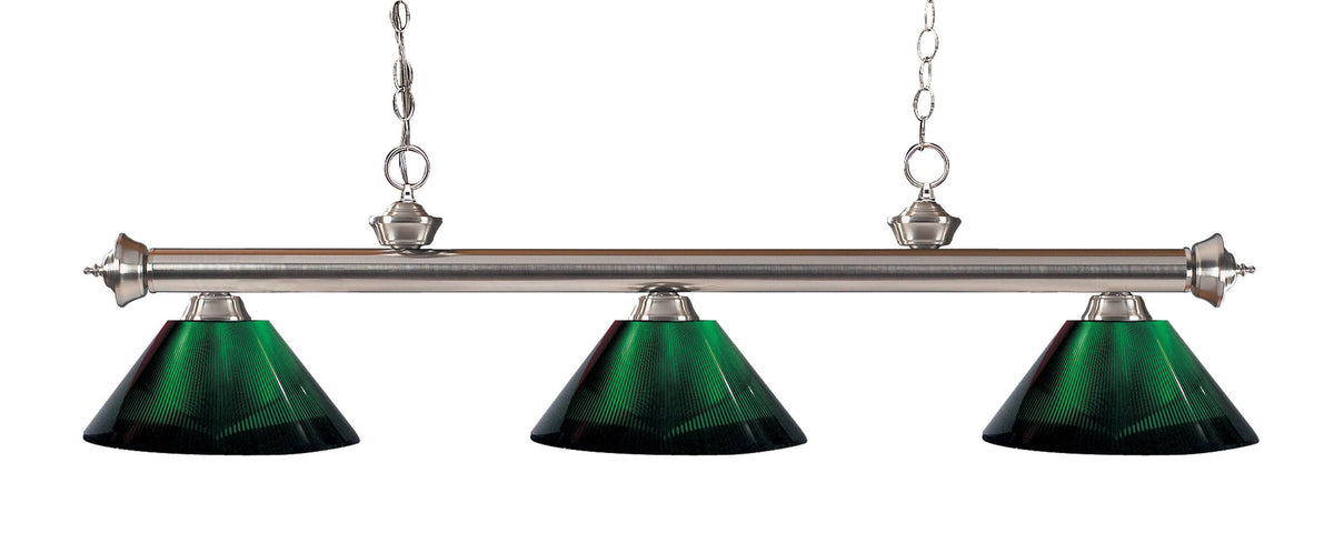 Brushed Nickel 3 Light Billiard Light X681700