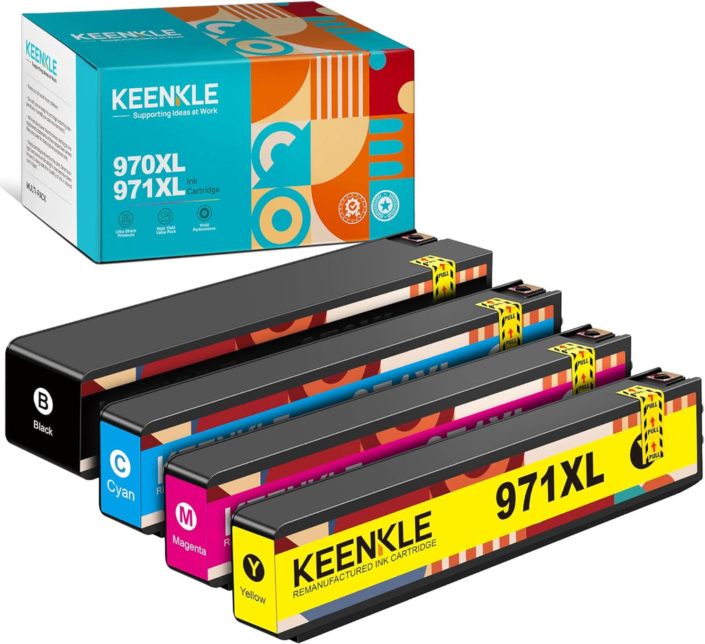 4-Pack Black Cyan Magenta Yellow Ink Cartridge for Officejet Pro Printer H56090