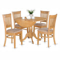 5-Piece Kitchen Table Set, Oak Finish K8533