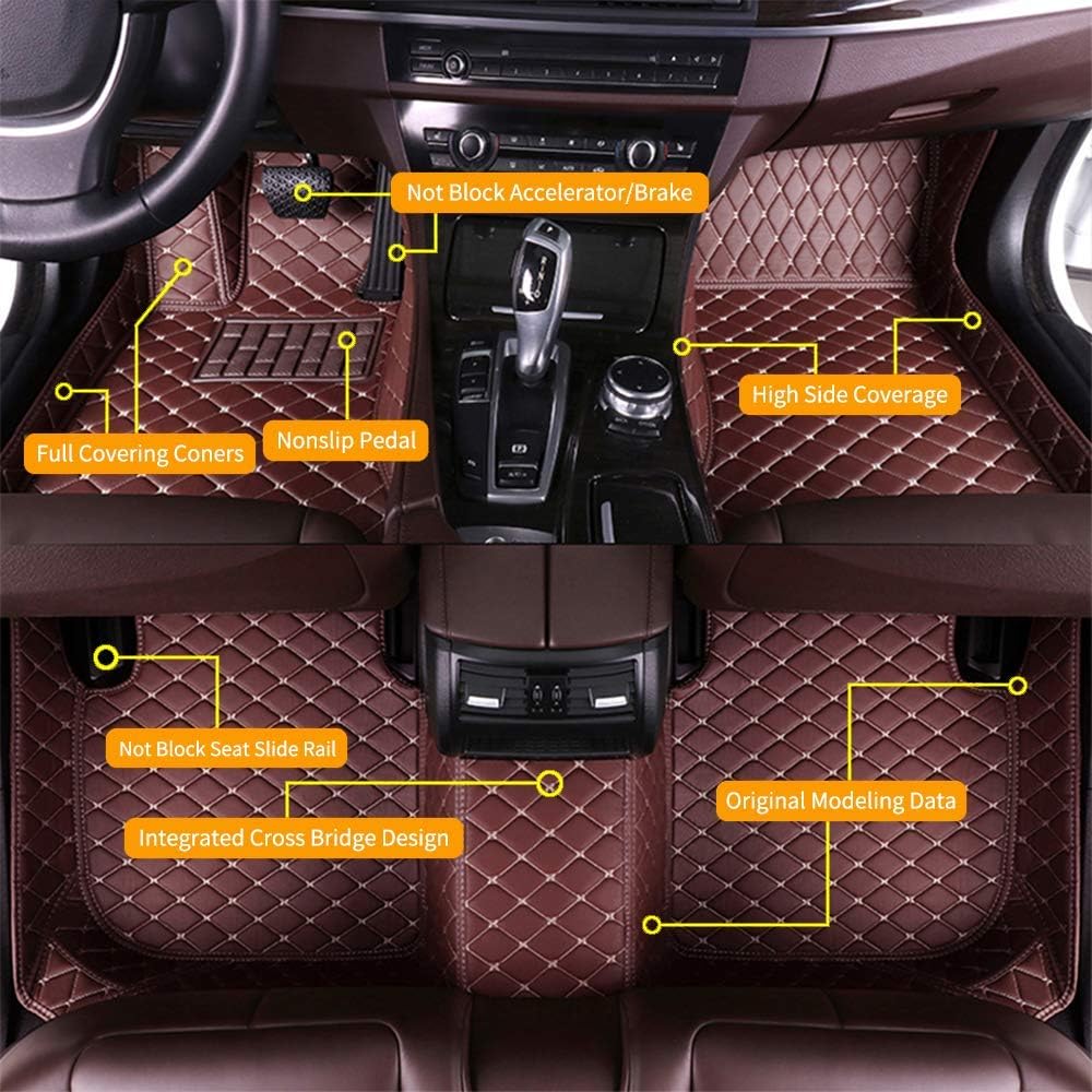 Beige Waterproof Full Coverage Car Floor Mats for Lexus RX270 RX350 RX330 2007-2015 V36169