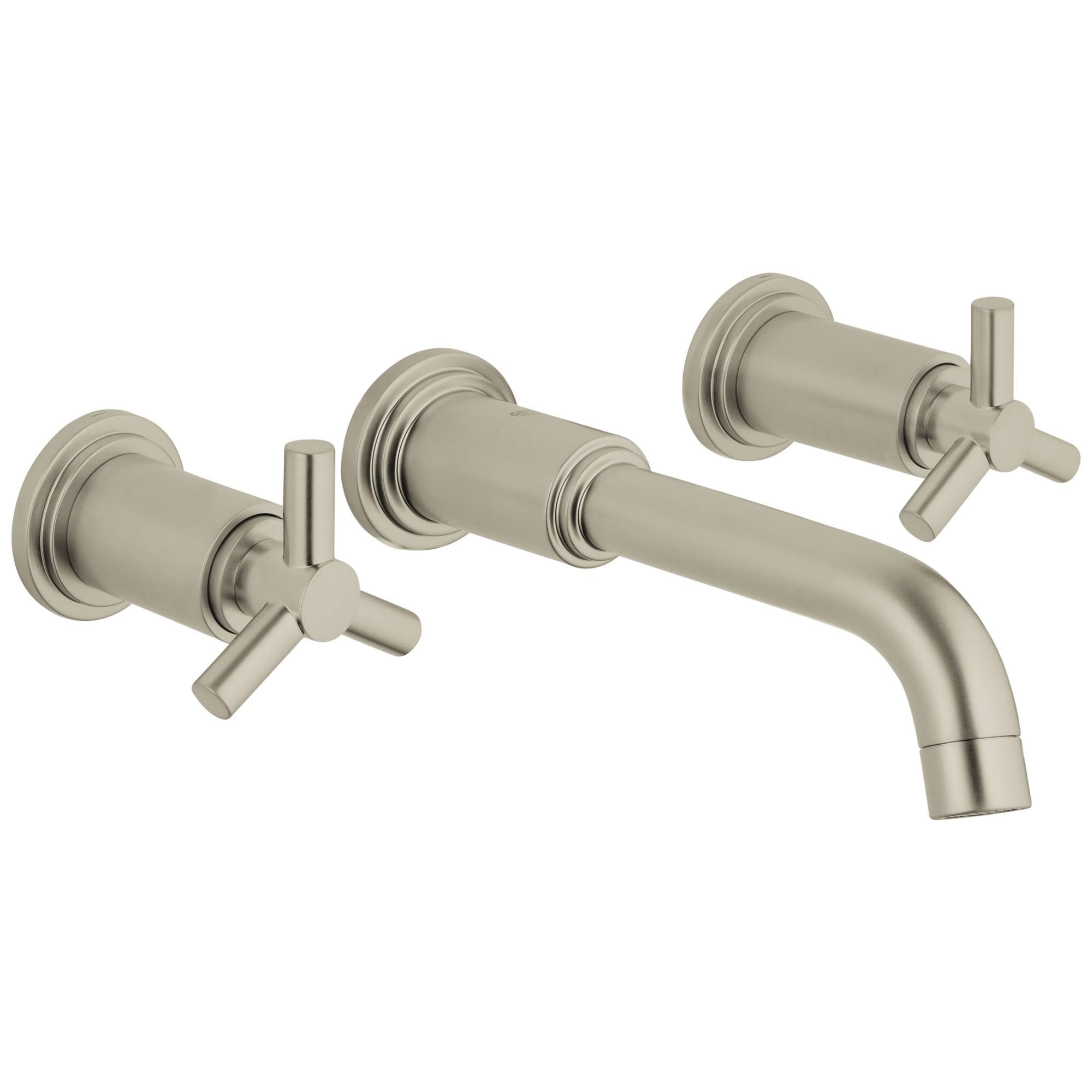 Brushed Nickel Wall Mount Vessel Faucet Trim P327896