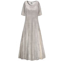 Taupe A Line Maxi Dress P329