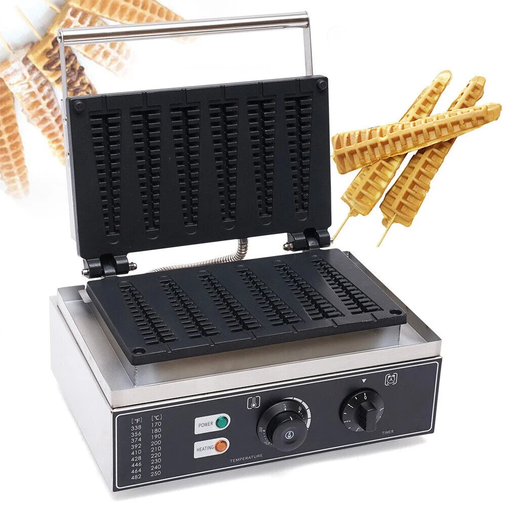 6pcs Non-stick Electric Stick Waffle Maker Machine Q836