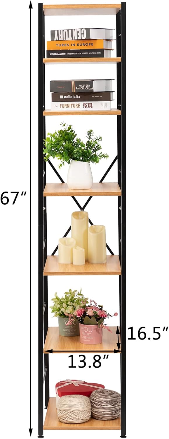 Black 7 Tier Metal Corner Storage Shelf L965