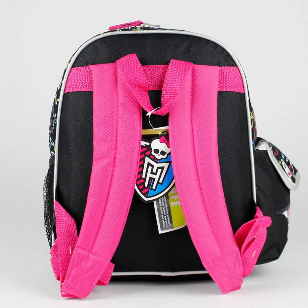 Pink and Black Skulls Small Backpack P36758