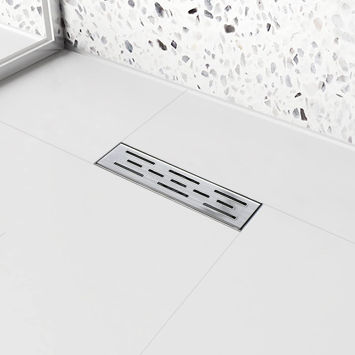 24 inch Linear Brushed 304 Stainless Steel Shower Drain M592319