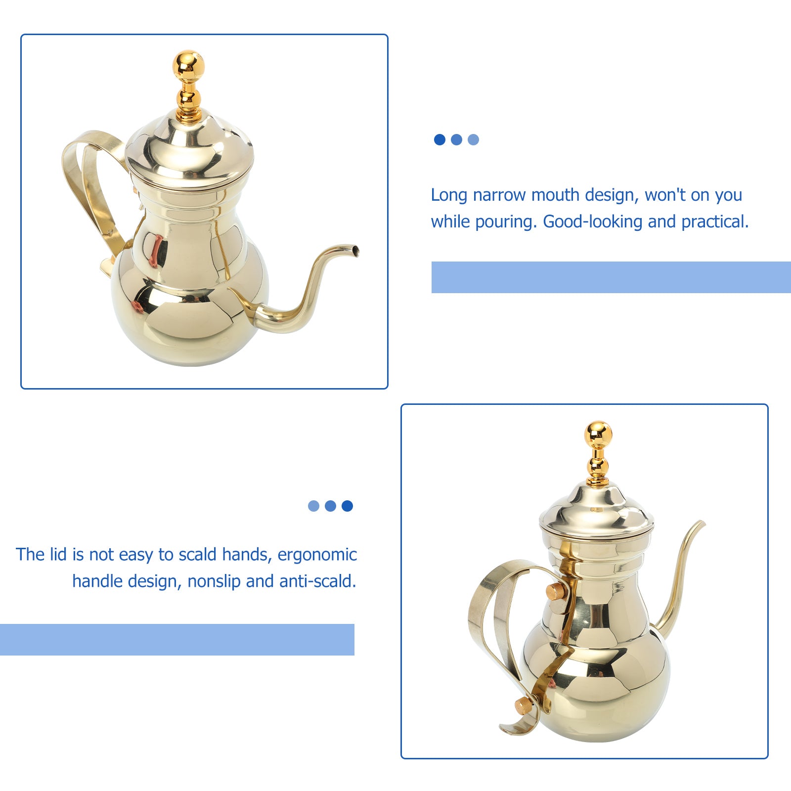 Stainless Steel Coffee Pot Kettle Tea Pot W183