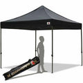 Black 10 x 10-Feet Commercial Instant Pop Up Tent with Carrying Bag I392