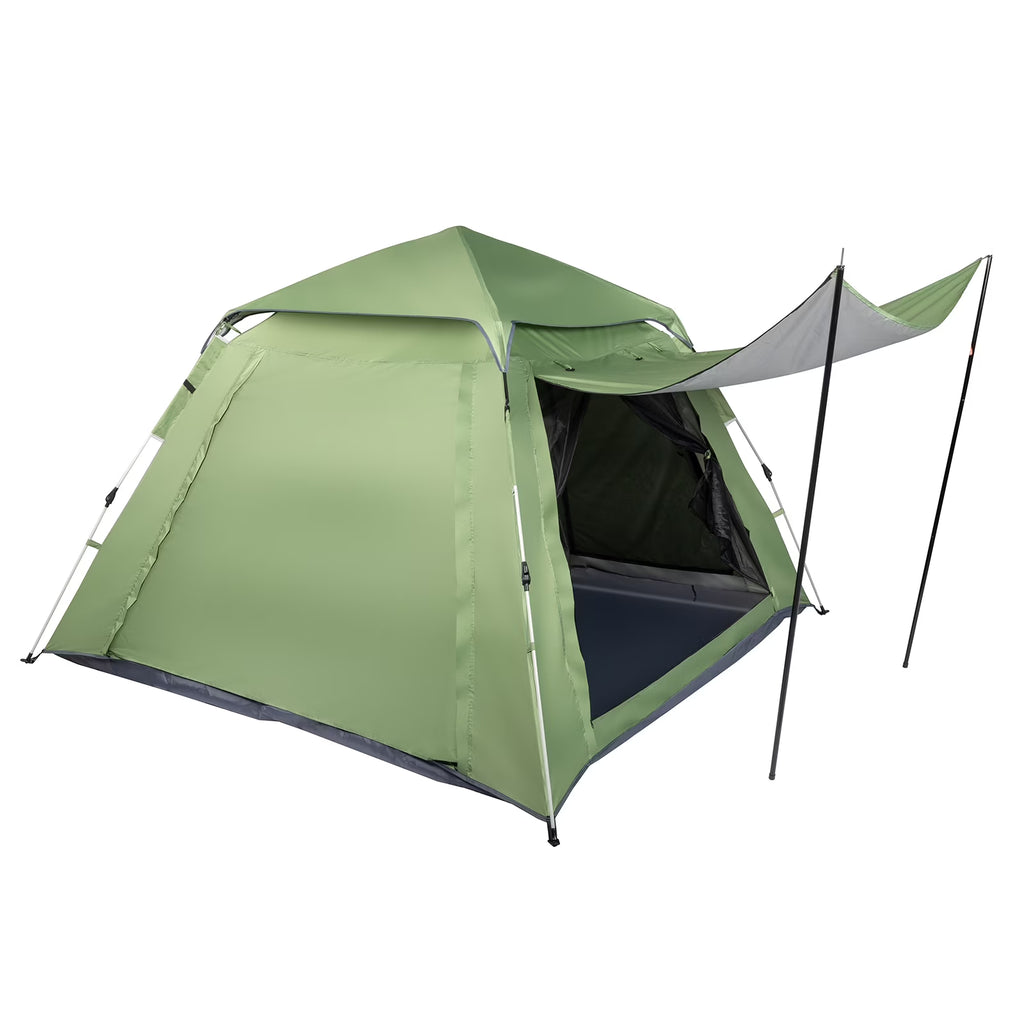 Green Quick Open Camping Tent for 4 Person X73797