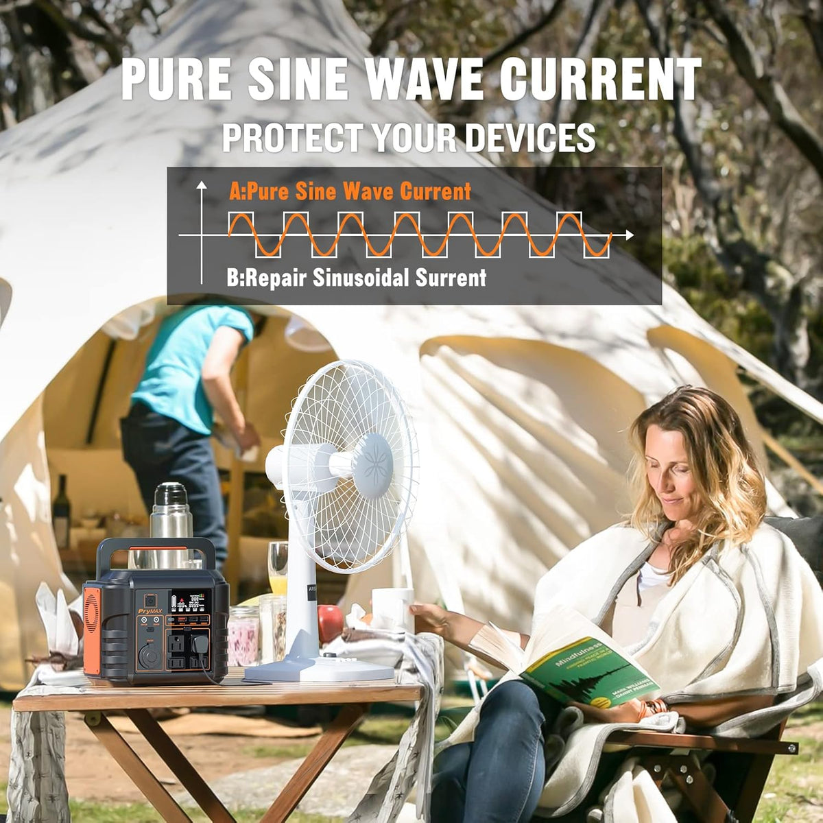 Portable Power Station 330W 296WH Lithium Battery Solar Generator C268187