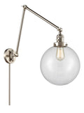 Brushed Satin Nickel Swing Arm Lamp D9019