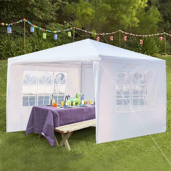 White 3 Sides Waterproof Tent with Spiral Tubes U7914