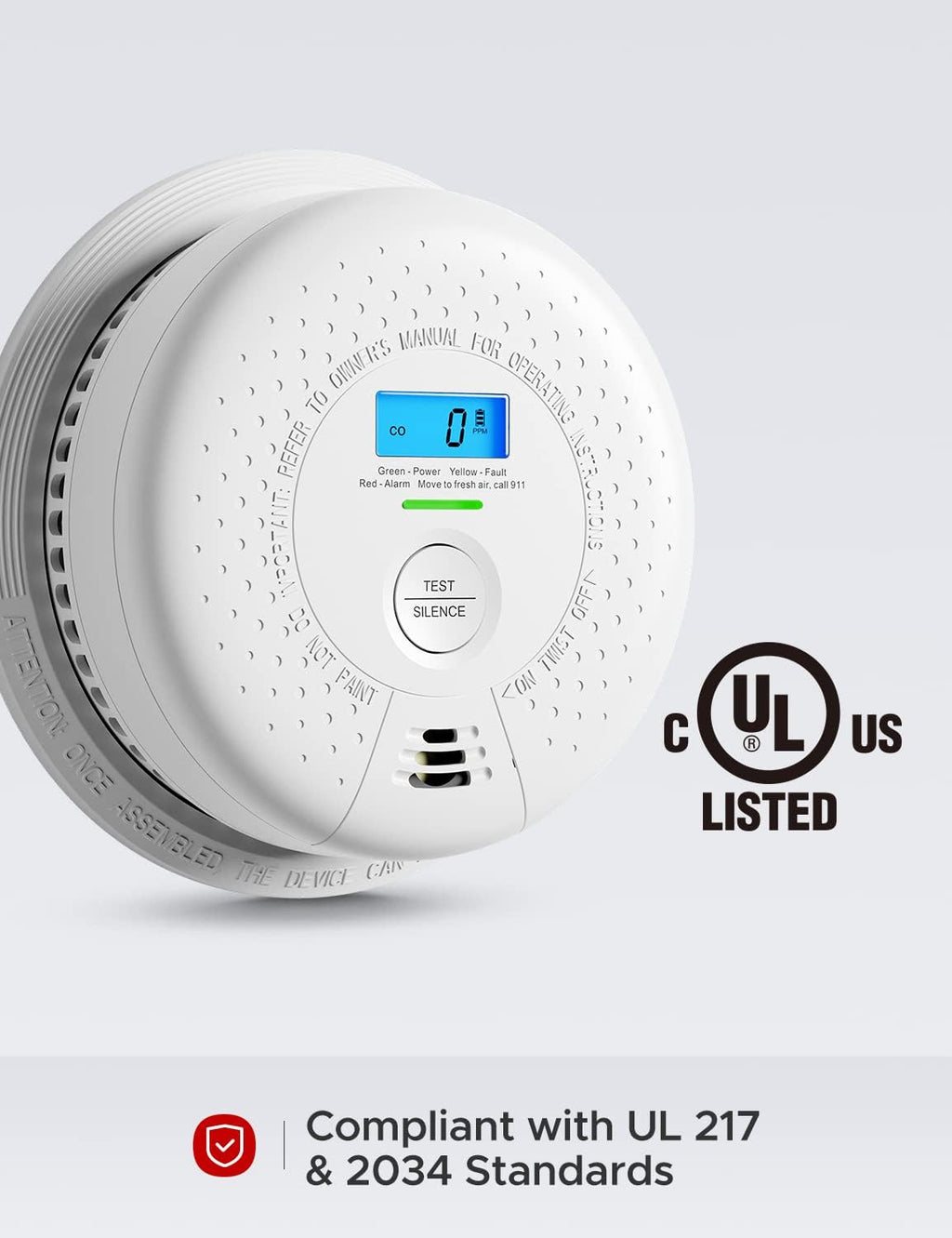 10-Year Battery Dual Sensor Smoke and Carbon Monoxide Alarm, 5-Pack M29250