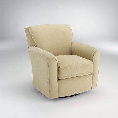 35.5x22 Wide Swivel Armchair Fabric Granite Multicolored R375