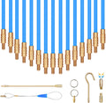 Blue Fiberglass Fish Tape with Hook And Hole In Transparent Tube O515