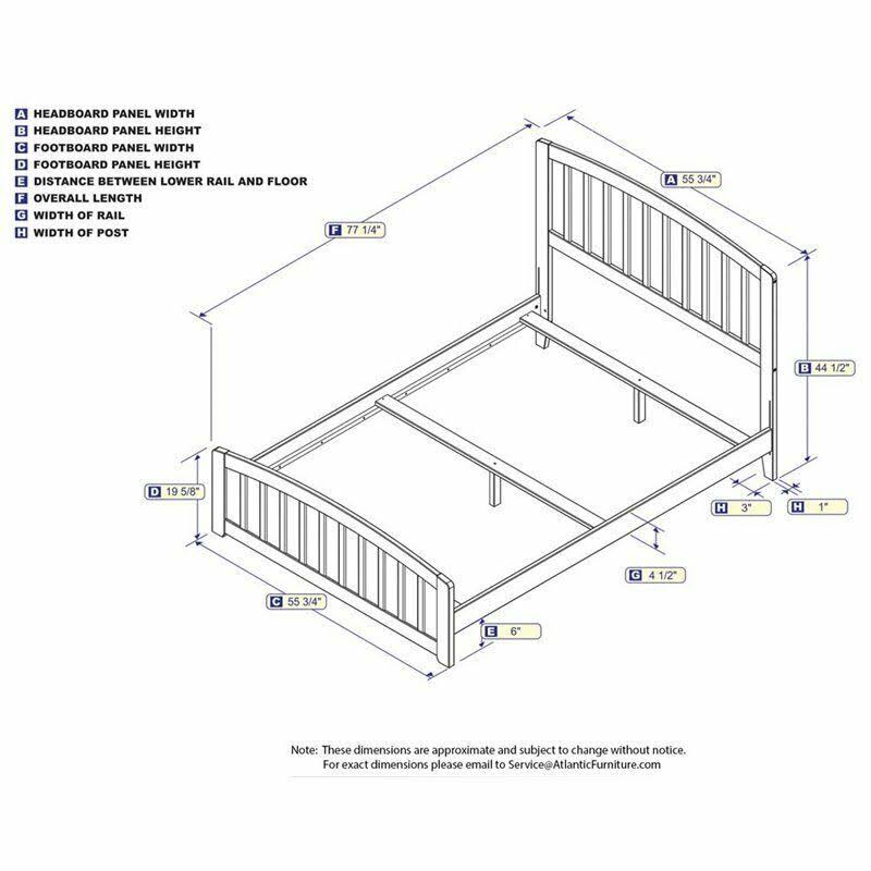 Full Spindle Bed in Walnut C8257