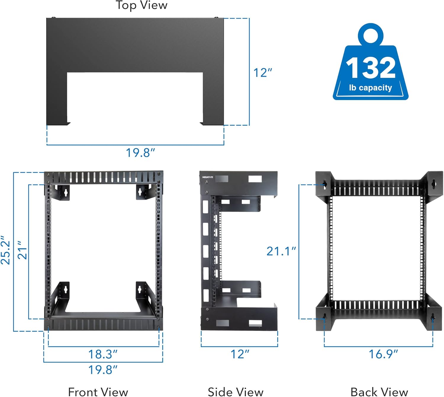 12U Wall Mount Server Rack N33564