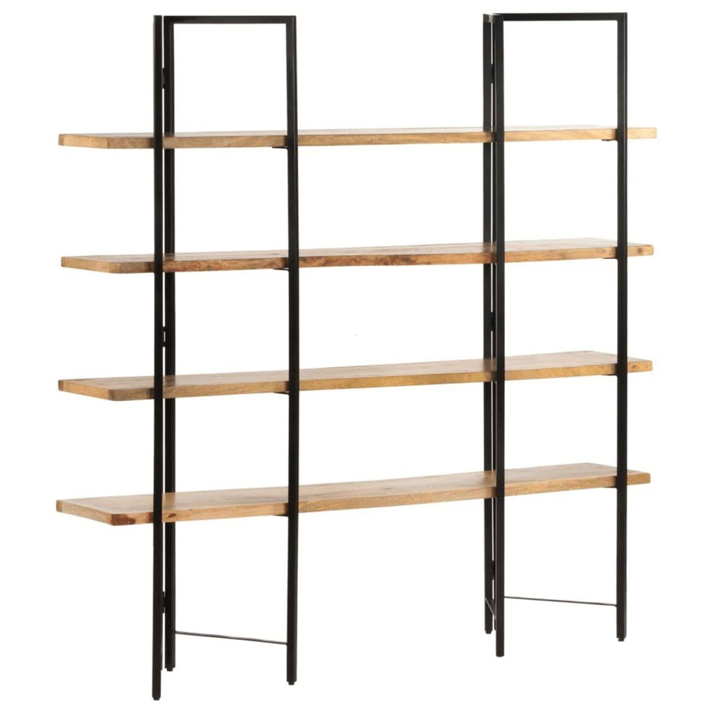 4-Tier Solid Mango Wood Bookcase C235