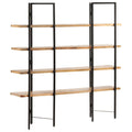 4-Tier Solid Mango Wood Bookcase C235