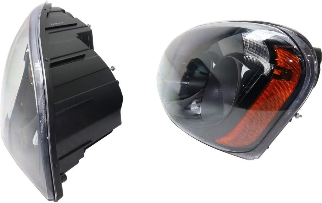 Headlight Assembly for Freightliner Cascadia 2008-2014 Halogen Black L28796