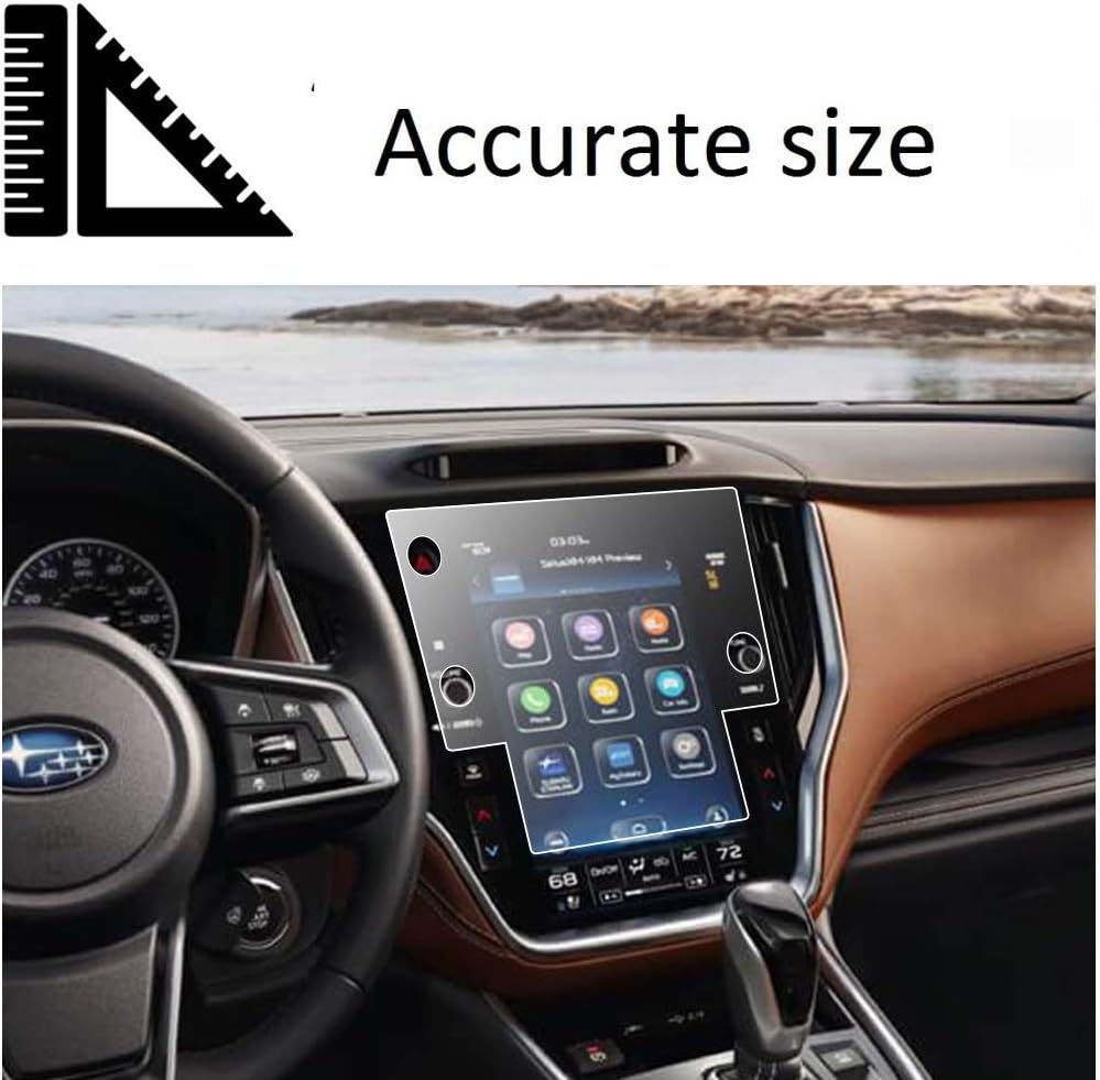 Anti Glare Tempered Glass Screen Protector for Subaru Legacy 11.6 Inch, Pack of 2 H646742