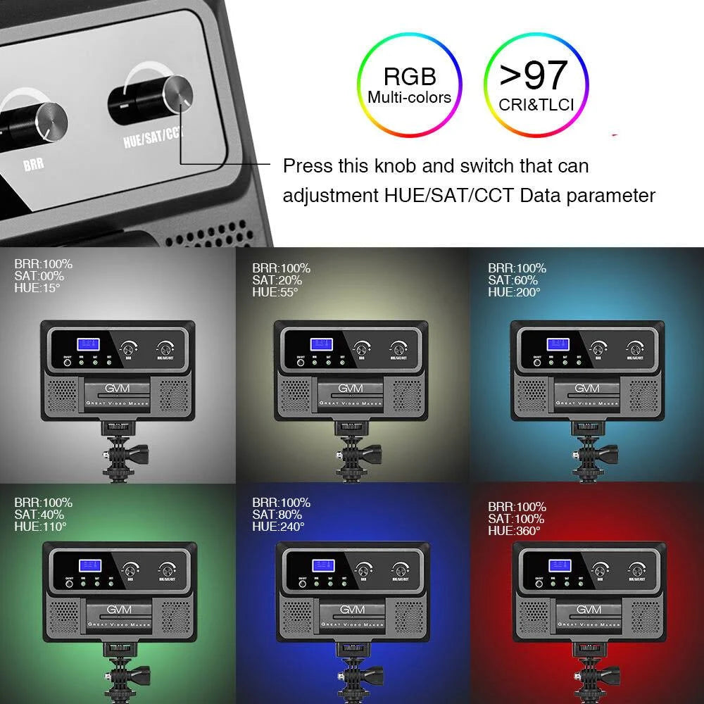 RGB LED Camera Light Video Lights W6053
