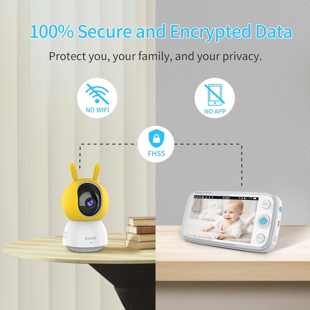 5 720P HD Video Baby Monitor with Night Vision D81634