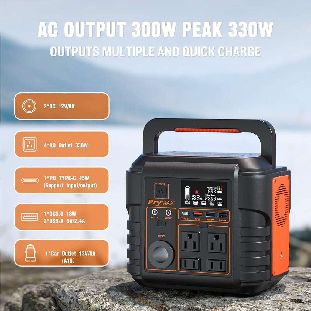 Portable Power Station 330W 296WH Lithium Battery Solar Generator C268187