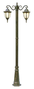 2-Light Pole Lantern, Swedish Iron D117200